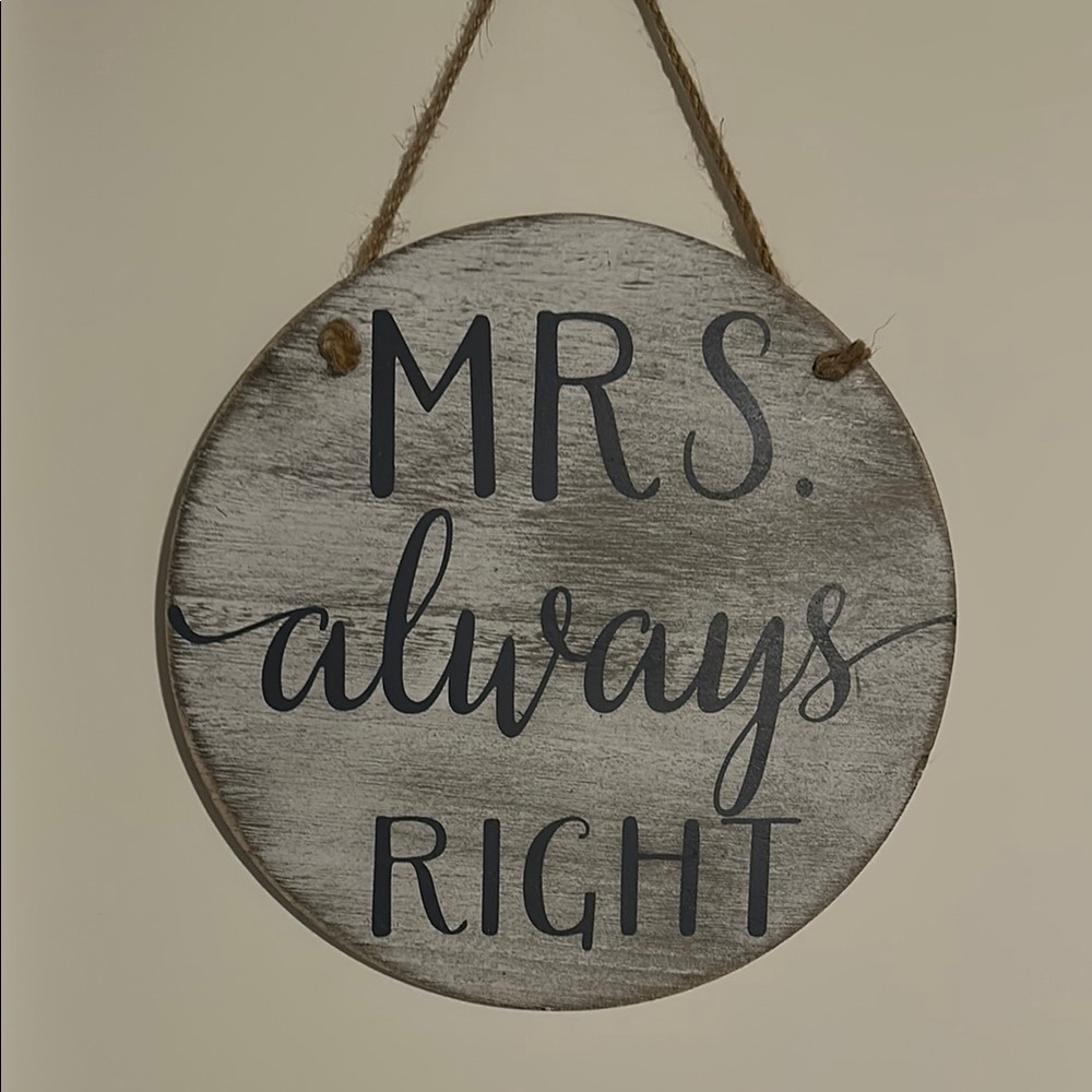 Rustic Gray and Black Wall Sign